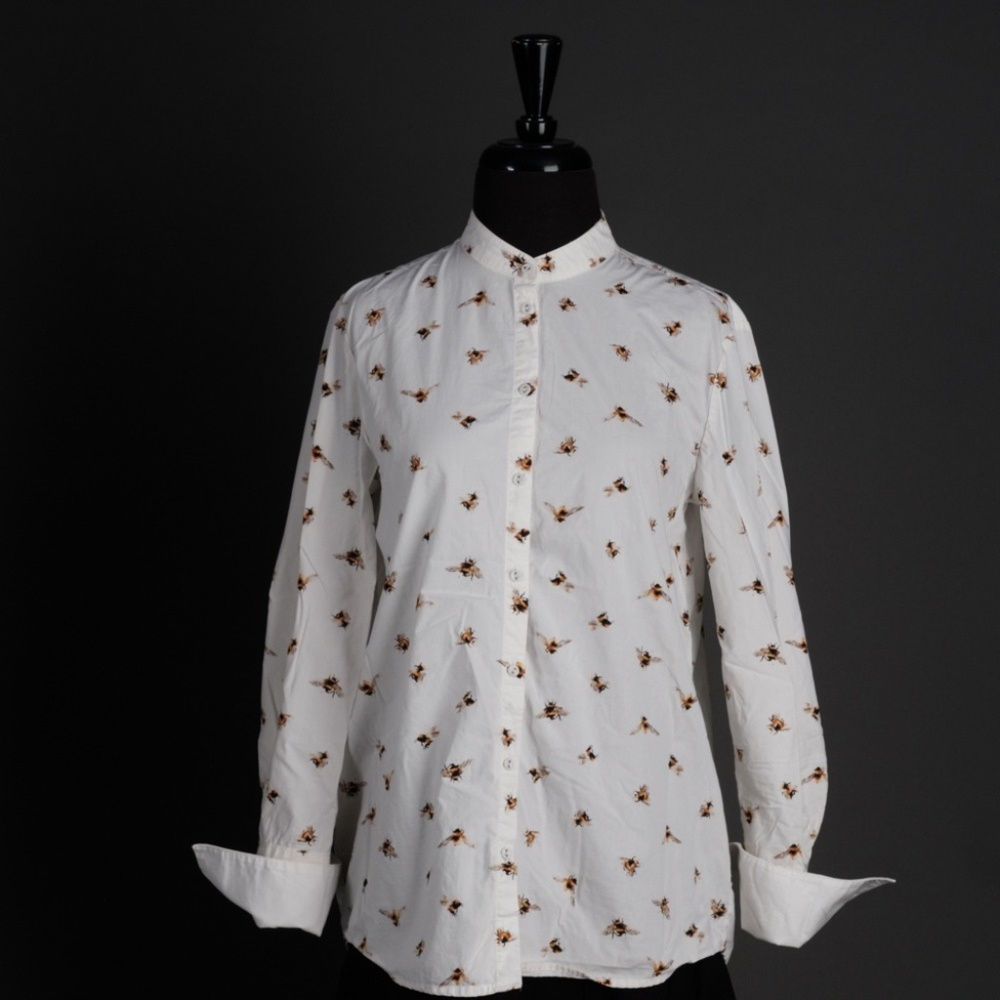 Victoria Beckham Bee button shirt white